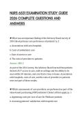 NURS 6531 EXAMINATION STUDY GUIDE&NewLine;2026 COMPLETE QUESTIONS AND&NewLine;ANSWERS