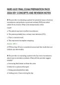 NURS 6531 FINAL EXAM PREPARATION PACK&NewLine;2026 KEY CONCEPTS AND REVISION NOTES&NewLine;