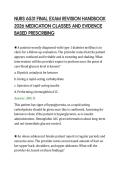 NURS 6531 FINAL EXAM REVISION HANDBOOK&NewLine;2026 MEDICATION CLASSES AND EVIDENCE&NewLine;BASED PRESCRIBING&NewLine;