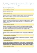 Top 75 Drugs Antidiabetics Questions with Correct Answers &lpar;Grade&NewLine;A&plus;&rpar;