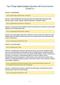 Top 75 Drugs Opioid Analgesics Questions with Correct Answers&NewLine;&lpar;Grade A&plus;&rpar;