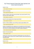 Top 75 Drugs Antianxiety&sol;Antipsychotic Agents Questions with&NewLine;Correct Answers &lpar;Grade A&plus;&rpar;