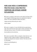 NURS 6568 WEEK 8 COMPREHENSIVE&NewLine;PRACTICE EXAM 2 2026 PRACTICE&NewLine;QUESTIONS AND DETAILED ANSWER&NewLine;EXPLANATIONS&NewLine;