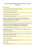 Top 76-50 Anti-inflammatories Questions with Correct Answers&NewLine;&lpar;Grade A&plus;&rpar;