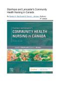 Test Bank- Stanhope and Lancaster's Community Health Nursing in Canada 4th Edition Chapter 1-18 Fully Covered&NewLine;by Sandra A&period; MacDonald & Sonya L&period; Jakubec  &lpar;Authors&rpar; 