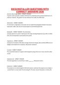 BICSI INSTALLER QUESTIONS WITH CORRECT ANSWERS 2026