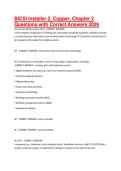 BICSI Installer 2&comma; Copper&comma; Chapter 2 Questions with Correct Answers 2026