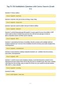 Top 76-150 Antidiabetics Questions with Correct Answers &lpar;Grade&NewLine;A&plus;&rpar;