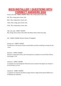 BICSI INSTALLER 1 QUESTIONS WITH CORRECT ANSWERS 2026