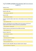 Top 76-150 BPH and Bladder Drugs Questions with Correct Answers&NewLine;&lpar;Grade A&plus;&rpar;