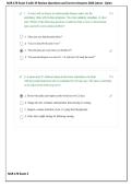 NUR 170 Exam 3 with 25 Review Questions and Correct Answers 2026 Latest - Galen