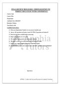 FINAL REVIEW MED SURGE &vert; FROM QUESTION TO&NewLine;PERFECTION&vert; STUDY WITH CONFIDENCE&excl;