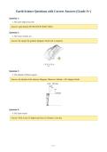 Earth Science Questions with Correct Answers &lpar;Grade A&plus;&rpar;