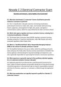 Nevada C-2 Electrical Contractor Exam Questions and Answers &vert; Latest Update&vert; Pass Guaranteed