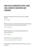 NURS 6635 EXAMINATION STUDY GUIDE&NewLine;2026 COMPLETE QUESTIONS AND&NewLine;ANSWERS