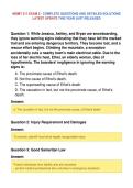MGMT 311 EXAM 2 - COMPLETE QUESTIONS AND DETAILED SOLUTIONS&NewLine;LATEST UPDATE THIS YEAR JUST RELEASED