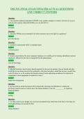 DSS 315- FINAL EXAM UPDATED ACTUAL QUESTIONS&NewLine;AND CORRECT ANSWERS