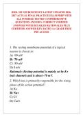BIOL 322 NEUROSCIENCE LATEST UPDATED 2026-2027 ACTUAL FINAL PRACTICE EXAM PREP WITH ALL POSSIBLE TESTED COMPREHENSIVE QUESTIONS AND 100&percnt; CORRECT VERIFIED ANSWERS WITH DETAILED RATIONALES PLUS CERTIFIED ANSWER KEY RATED A&plus; GRADE FREE PDF ACCESS
