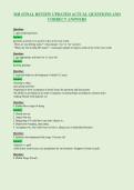 MH &lpar;FINAL REVIEW UPDATED ACTUAL QUESTIONS AND&NewLine;CORRECT ANSWERS