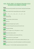 N4331 - EXAM 1 &lpar;PEDS - UTA NICKOLS UPDATED ACTUAL&NewLine;QUESTIONS AND CORRECT ANSWERS