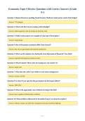 Economics Topic 9 Review Questions with Correct Answers &lpar;Grade&NewLine;A&plus;&rpar;