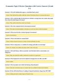 Economics Topic 6 Review Questions with Correct Answers &lpar;Grade&NewLine;A&plus;&rpar;