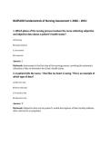 NURS100 Fundamentals of Nursing Assessment 1 2026 &ndash; WCU