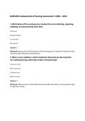 NURS100 Fundamentals of Nursing Assessment 3 2026 &ndash; WCU&NewLine;