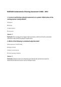 NURS100 Fundamentals of Nursing Assessment 4 2026 &ndash; WCU