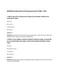 NURS100 Fundamentals of Nursing Assessment 6 2026 &ndash; WCU