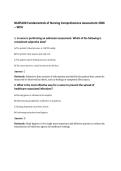 NURS100 Fundamentals of Nursing Comprehensive Assessment 2026&NewLine;&ndash; WCU