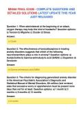 MN568 FINAL EXAM - COMPLETE QUESTIONS AND&NewLine;DETAILED SOLUTIONS LATEST UPDATE THIS YEAR&NewLine;JUST RELEASED