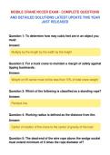 MOBILE CRANE NCCER EXAM - COMPLETE QUESTIONS&NewLine;AND DETAILED SOLUTIONS LATEST UPDATE THIS YEAR&NewLine;JUST RELEASED