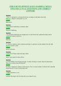 CHILD DEVELOPMENT QUIZ 8 &lpar;DARRELL MEECE&NewLine;UPDATED ACTUAL QUESTIONS AND CORRECT&NewLine;ANSWERS