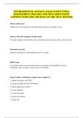 ENVIRONMENTAL SCIENCE&colon; SOLID WASTE TYPES&comma; MANAGEMENT&comma; POLICIES AND TRUE ZERO WASTE CERTIFICATION AND THE ROLE OF THE TRUE ADVISOR&NewLine;&NewLine;
