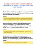 NACC ECA PRACTICE EXAM - COMPLETE QUESTIONS&NewLine;AND DETAILED SOLUTIONS LATEST UPDATE THIS YEAR&NewLine;JUST RELEASED