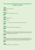 HEA - FINAL EXAM UPDATED ACTUAL QUESTIONS AND&NewLine;CORRECT ANSWERS