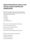 NURS231 PATHOPHYSIOLOGY MODULE 1 EXAM&NewLine;PREP 2026 COMPLETE QUESTIONS AND&NewLine;ANSWERS REVIEW