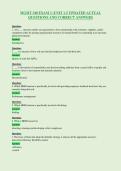 MGMT 340 EXAM 1 &lpar;UNIT 1-5 UPDATED ACTUAL&NewLine;QUESTIONS AND CORRECT ANSWERS