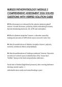 NURS231 PATHOPHYSIOLOGY MODULE 2&NewLine;COMPREHENSIVE ASSESSMENT 2026 SOLVED&NewLine;QUESTIONS WITH VERIFIED SOLUTION GUIDE&NewLine;