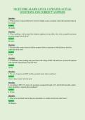 NICET FIRE ALARM LEVEL 1 UPDATED ACTUAL&NewLine;QUESTIONS AND CORRECT ANSWERS