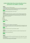 20 HR COURSE NMLS FINAL EXAM UPDATED ACTUAL&NewLine;QUESTIONS AND CORRECT ANSWERS