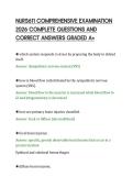 NURS611 COMPREHENSIVE EXAMINATION&NewLine;2026 COMPLETE QUESTIONS AND&NewLine;CORRECT ANSWERS GRADED A&plus;