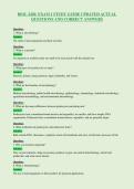 BIOL 2420&colon; EXAM 1 STUDY GUIDE UPDATED ACTUAL&NewLine;QUESTIONS AND CORRECT ANSWERS