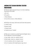 ARDMS RVT EXAM REVIEW TESTED RESPONSES&period;pdf&NewLine;&NewLine;