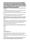 Captains Career Course Common Core Final Exam 2026&sol;2027 &vert; U&period;S&period; Army CCC Common Core Final Exam Study Guide&comma; Military Decision Making Process &lpar;MDMP&rpar;&comma; Mission Command&comma; Operations Process&comma; Warfighting Functions&comma; Army Leadership&comma; Unit Training Management&comma; Doc
