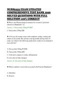 NURS5433 EXAM UPDATED&NewLine;COMPREHENSIVE TEST BANK 2026&NewLine;SOLVED QUESTIONS WITH FULL&NewLine;SOLUTION 100&percnt; CORRECT&NewLine;