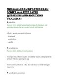 NURS5433 EXAM UPDATED EXAM&NewLine;SCRIPT 2026 TEST PAPER&NewLine;QUESTIONS AND SOLUTIONS&NewLine;GRADED A&plus;&NewLine;