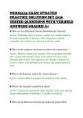 NURS5433 EXAM UPDATED&NewLine;PRACTICE SOLUTION SET 2026&NewLine;TESTED QUESTIONS WITH VERIFIED&NewLine;ANSWERS GRADED A&plus;