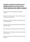 NURS6501 ADVANCED PATHOPHYSIOLOGY&NewLine;MIDTERM PRACTICE SOLUTION SET 2026&NewLine;TESTED QUESTIONS AND CORRECT ANSWERS&NewLine;